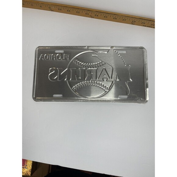 Florida Marlins Vintage Inaugural Season License Plate MLB Baseball SEALED NEW - Picture 3 of 5